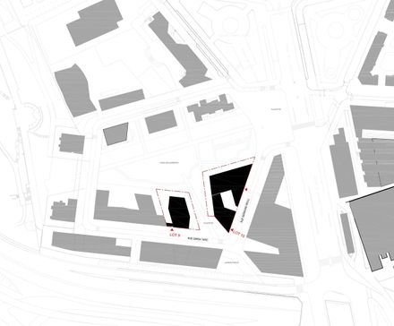 Neighborhood In Paris - Media Library And Family Flats, Student Residence, And Social Housing Units