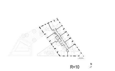 Neighborhood In Paris - Media Library And Family Flats, Student Residence, And Social Housing Units