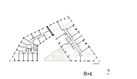 Neighborhood In Paris - Media Library And Family Flats, Student Residence, And Social Housing Units
