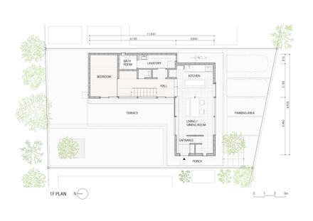 Folded Roof House