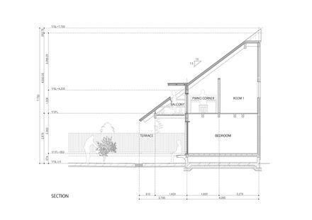 Folded Roof House