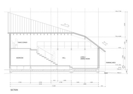 Folded Roof House