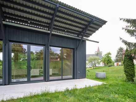 House With Crane And Fan
