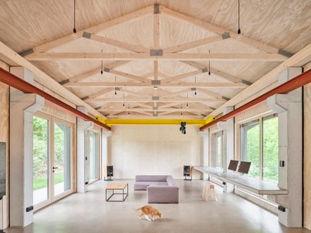 House With Crane And Fan