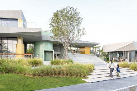 Nerve Lab. Experimental Sports Support Buildings On Double Happiness Island