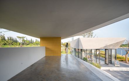 Nerve Lab. Experimental Sports Support Buildings On Double Happiness Island