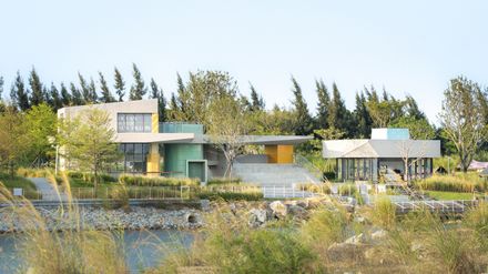 Nerve Lab. Experimental Sports Support Buildings On Double Happiness Island