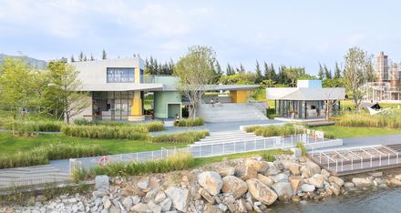 Nerve Lab. Experimental Sports Support Buildings On Double Happiness Island