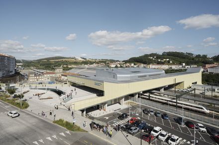 Train Station And Footbridge