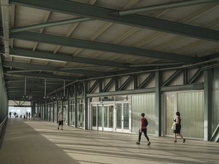 Train Station And Footbridge