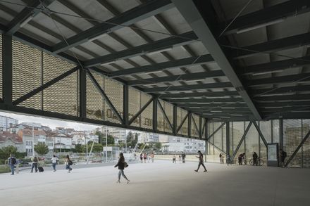 Train Station And Footbridge