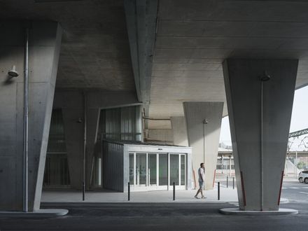 Train Station And Footbridge