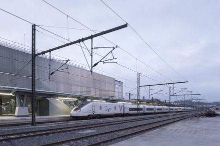 Train Station And Footbridge