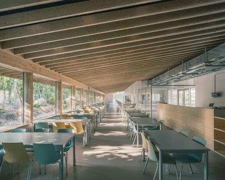 Middle School Cafeteria In Gonesse