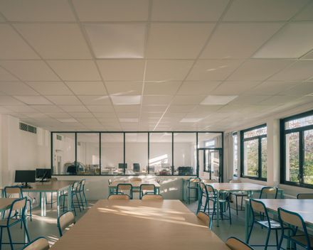 Middle School Cafeteria In Gonesse