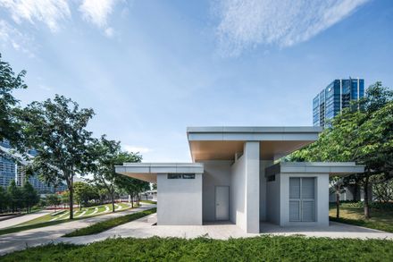 Three Service Pavilions Of Guiwan Park