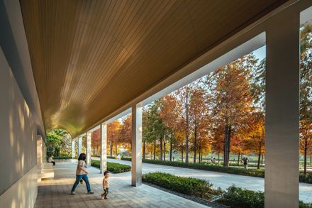 Three Service Pavilions Of Guiwan Park