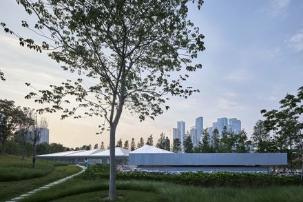 Three Service Pavilions Of Guiwan Park