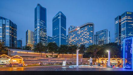 Three Service Pavilions Of Guiwan Park