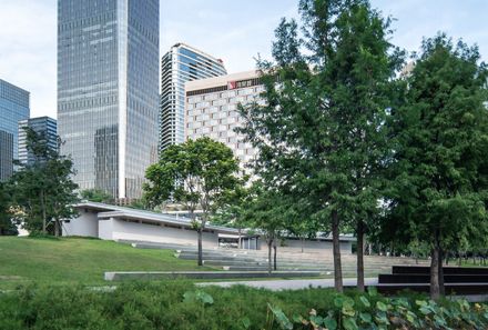 Three Service Pavilions Of Guiwan Park