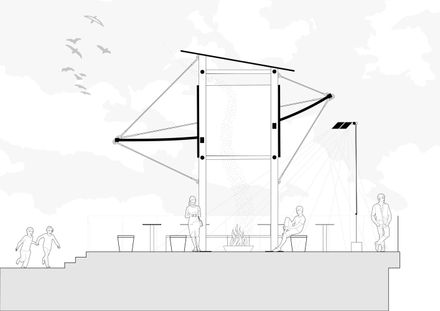 Mountain Alley Rooftop Teahouse Pavilions