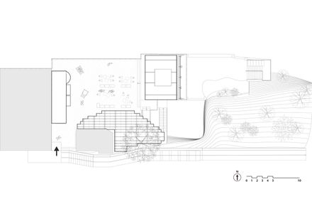 Mountain Alley Rooftop Teahouse Pavilions
