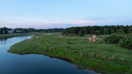 A Discovery Pavilion In The Longyou Wetlands