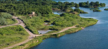 A Discovery Pavilion In The Longyou Wetlands