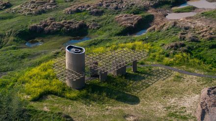 A Discovery Pavilion In The Longyou Wetlands