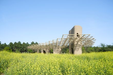 A Discovery Pavilion In The Longyou Wetlands