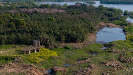 A Discovery Pavilion In The Longyou Wetlands