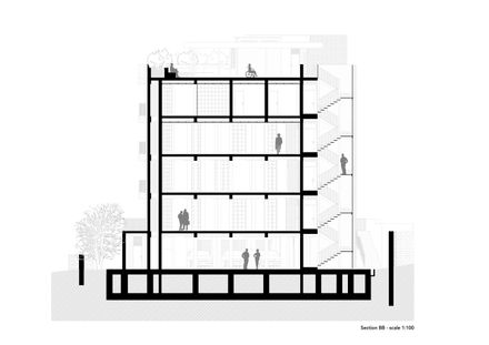 Brick Tower Mixed Use Building