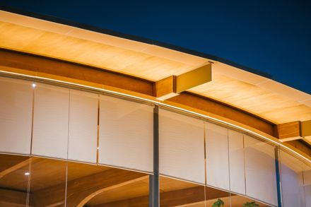 Timber Structure Pedestrian Bridge Of Yitaiyipin Garden