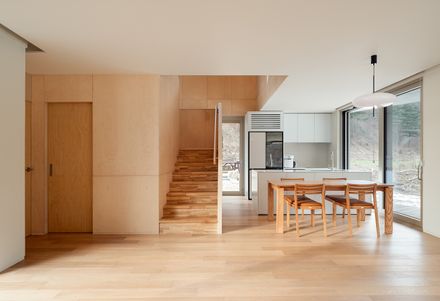 Two Gabled Volumes, One Landscape