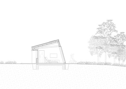 Modular House With A Sloping Facade