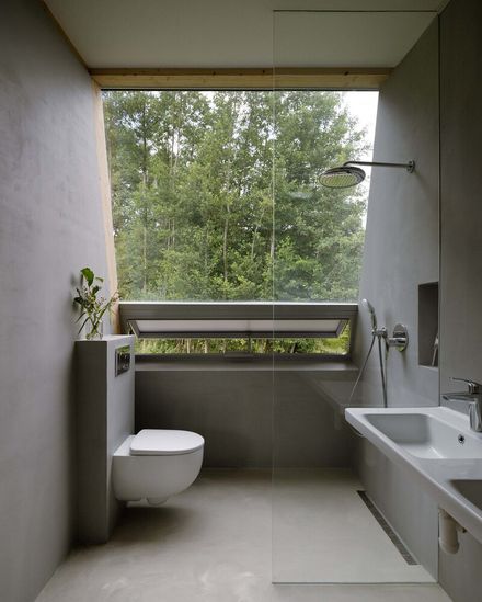Modular House With A Sloping Facade