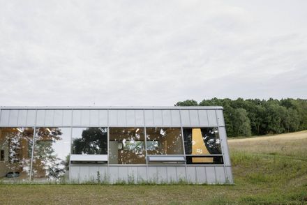 Modular House With A Sloping Facade