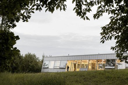 Modular House With A Sloping Facade