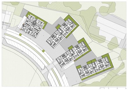 4 Social Housing Buildings In Valdecorvos, Pontevedra