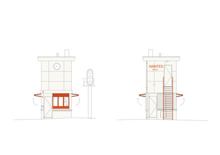 L'aiguilleuse - Renovation Of A Former Railway Signal Box Into A Kiosk-bar