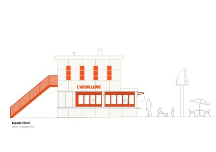 L'aiguilleuse - Renovation Of A Former Railway Signal Box Into A Kiosk-bar