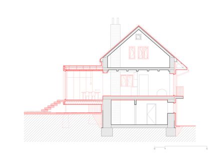 House With A Red Addition