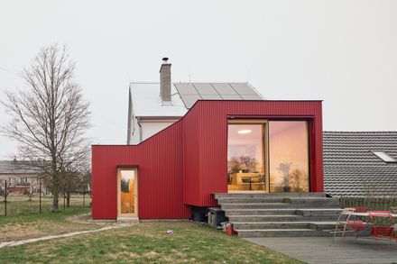 House With A Red Addition