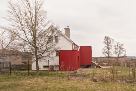 House With A Red Addition