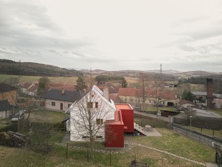 House With A Red Addition