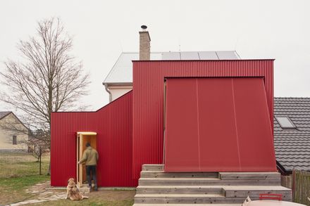 House With A Red Addition