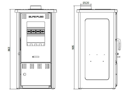 Alfa Plam Elita 2 Stove