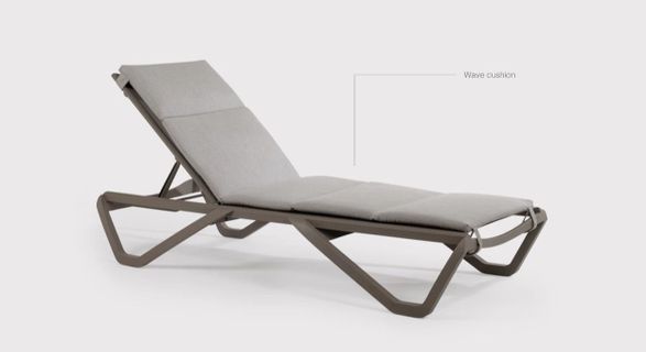 Papatya Wave Cushion Sunlounger