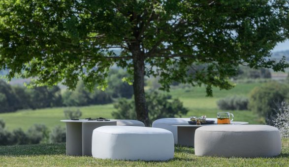 Flou Pierre Outdoor Pouf