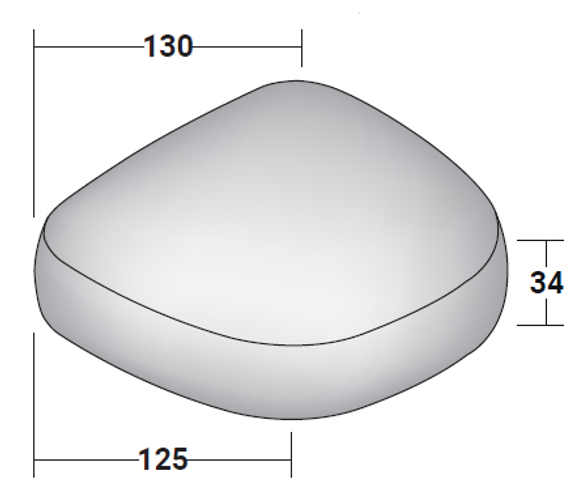 Flou Pierre Outdoor Pouf
